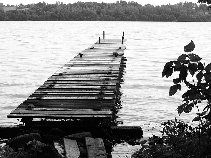 платформа, езеро, пейзаж, вода, Кей, природата, на открито