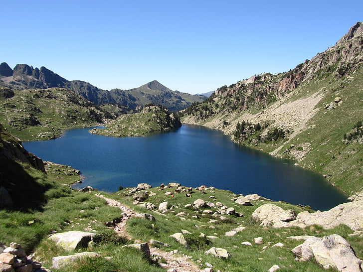 landscape, tort lake, lafosca vall, lake