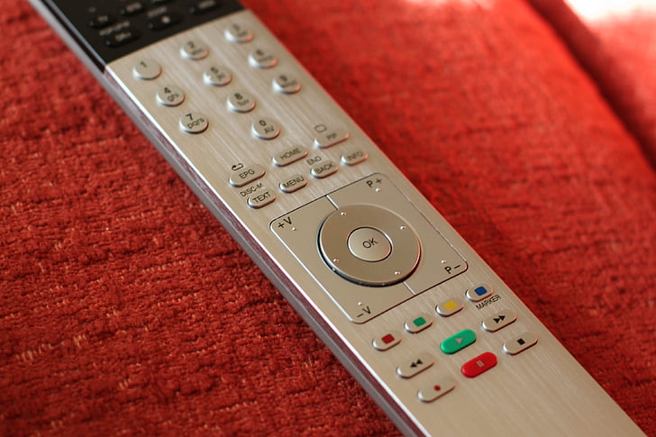 controle remoto, Leão, assist de Loewe, TV, gravador de DVD, sistema de áudio, entretenimento doméstico
