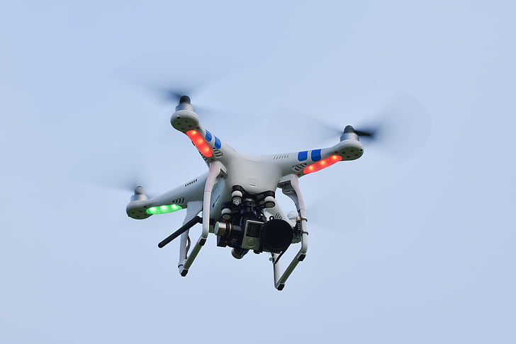 appareil photo, drone, mouche, Flying, Sky, technologie, appareil photo - photographie-Equipement