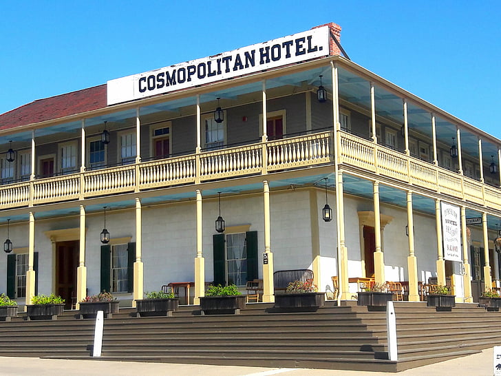 cosmopolitan hotel, hotel, historic, architecture, landmark, san diego, haunted