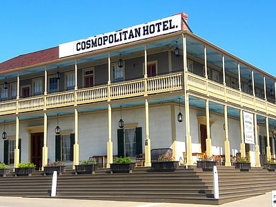 Cosmopolitan hotel, Viesnīca, vēsturisko, arhitektūra, orientieris, San diego, vajāja