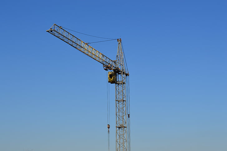 crane, construction, housing, new house, development, crane hoisting, building