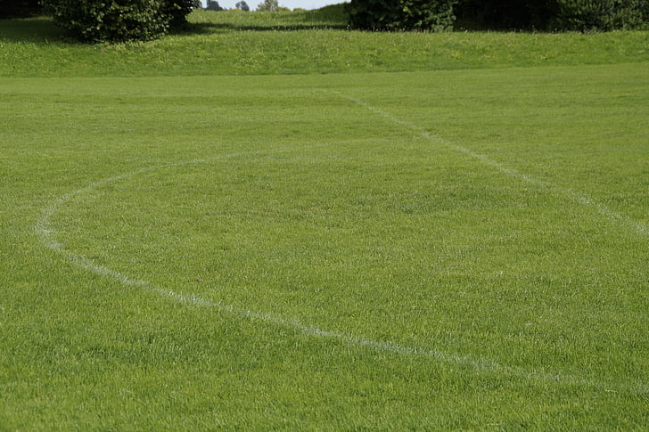 polisportiu, camp de futbol, herba, verd, línies, esport, camp de futbol