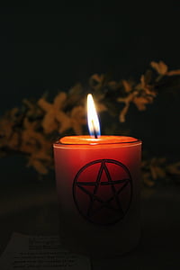 свещ магия, свещ магия, Wicca, Паган, магия, пламък, окултни