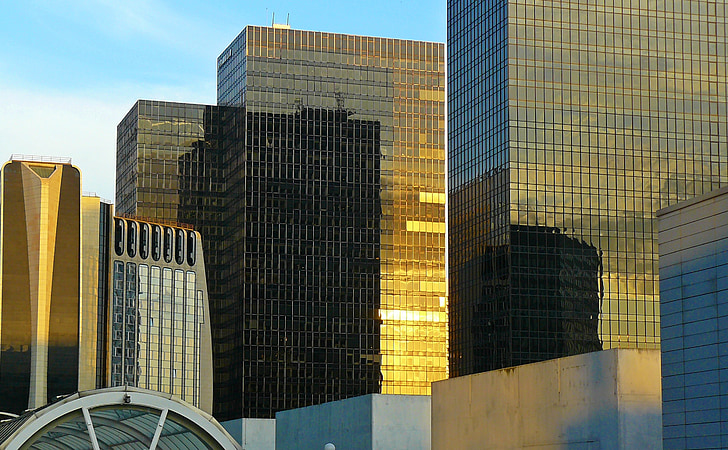 Párizs, La defense, építészet, La defense, felhőkarcoló, modern, City view
