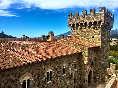 Castello, Vigna di Napa, Azienda vinicola, storia, architettura, esterno di un edificio, struttura costruita