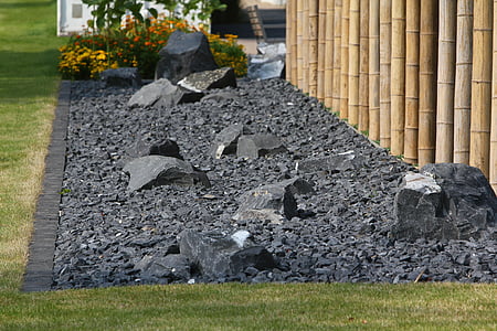 石を使った庭, ロック, ガーデン, 日本庭園, 日本, 石, 小石
