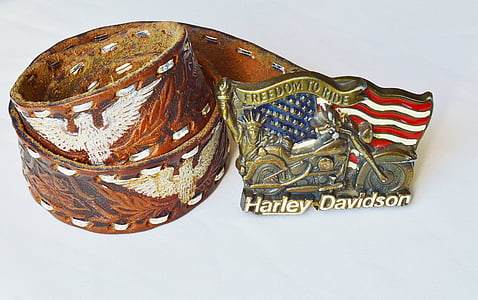 belts, harley davidson, leather, brass, buckle, fan, motorcycle