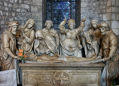Catedral, Reims, França, l'enterrament, Crist, història, religien