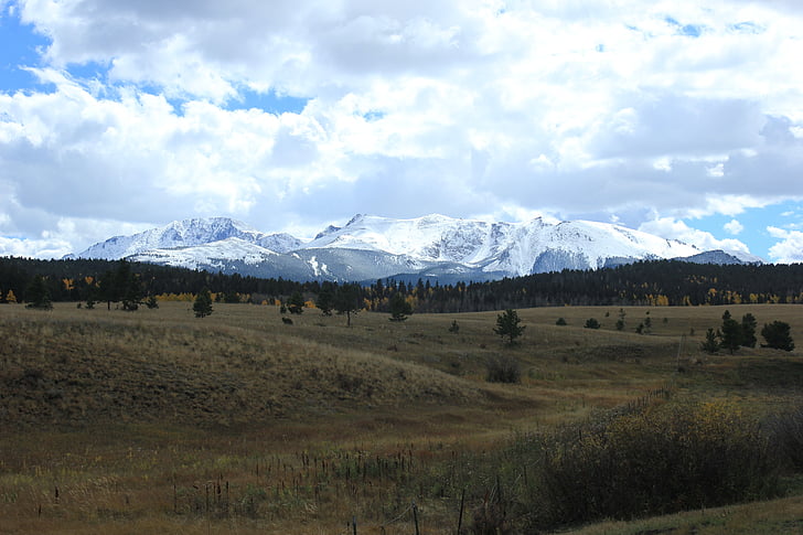 Pikes peak, buitenshuis, Colorado, wandelen, piek, berg, landschap