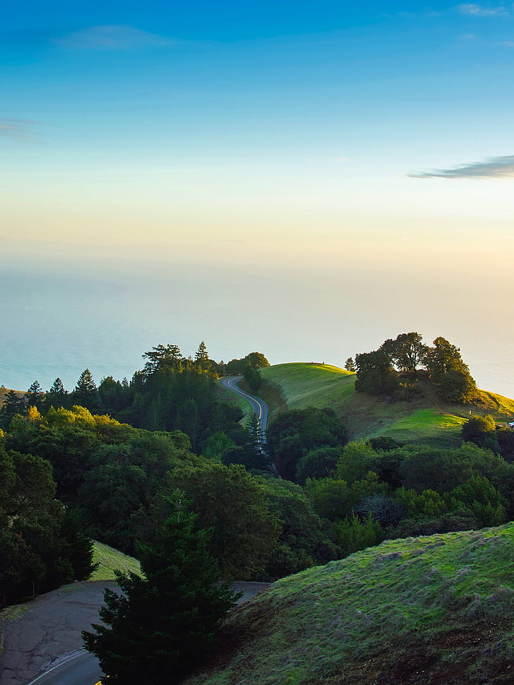 Kalifornien, landskap, natursköna, Sky, havet, Ocean, Pacific