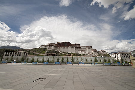 templom, Tibet, tibeti, Potala-palota, Lhásza, Kína, UNESCO