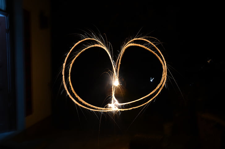 fireworks, heart, chinese new year