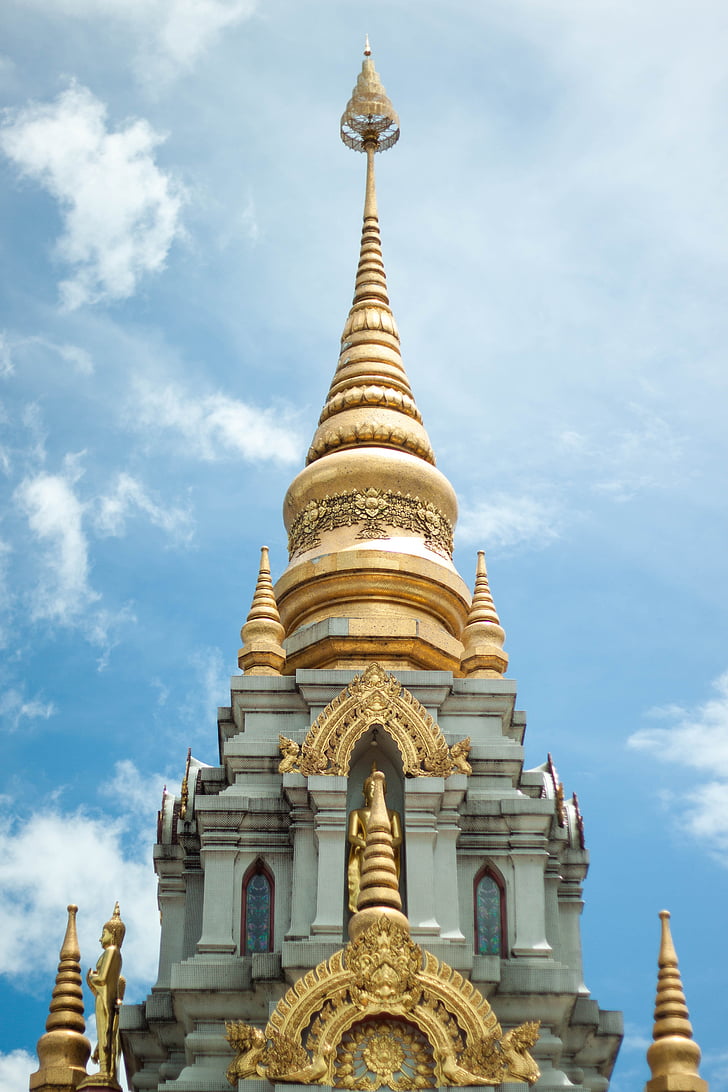 Maßnahme, die Buddhas Reliquien, DOI Mae Salong, Religion, Thailand-Kunst, Buddhismus, Thailand Tempel