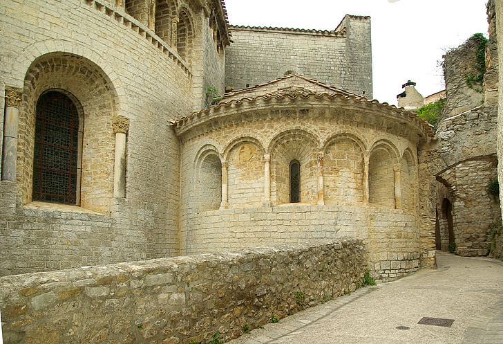 Cévennes, Iglesia románica de, pueblo medieval, Lane