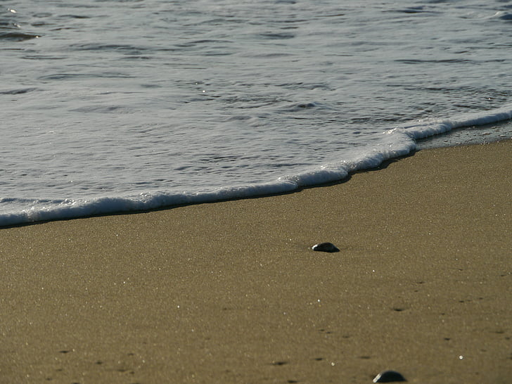 beach, wave, shore, sea, holiday, nature, sand