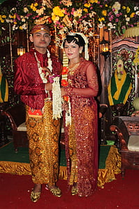 Vestuvės, tradicinis Javos, tradicija, batikos, kultūra