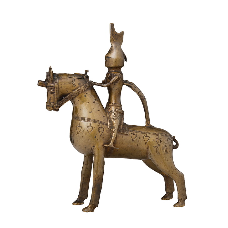 sculpture, vessel, figure, knight, horse, bronze, aquiminale