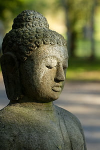 Будда, каменная фигура, Религия, Буддизм, Статуя, Азия, Ландшафтная архитектура