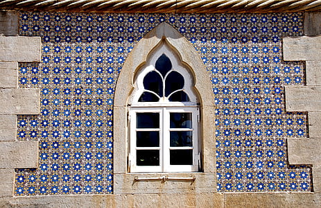 παράθυρο, Πορτογαλία, Σίντρα, Κάστρο, φρούριο, Ενοικιαζόμενα, διακοπές