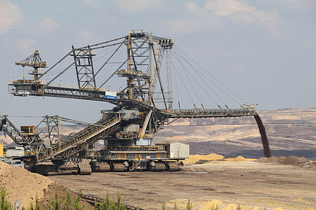 weanling, open pit mining, Welzow, energie, bruinkool, Neder-Lausitz, verwijdering