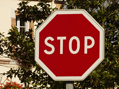 Stop, deelvenster, verkeer, weg, verkeersbord, rood, indicatie