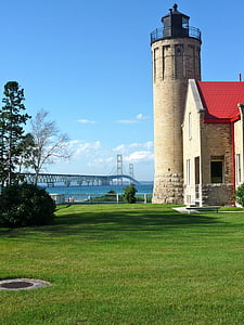 Lighthouse, Scenic, Ajalooline, Park, Bridge, vee, Landmark