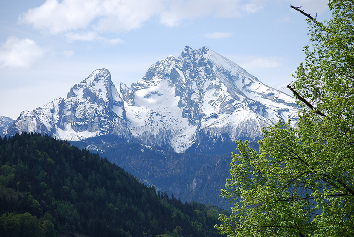 naturaleza, paisaje, montañas, Watzmann, Berchtesgaden, viajes, vacaciones
