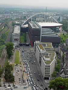 Cologne, lưu lượng truy cập, mứt, ô tô, thành phố, đường, Lanxess arena