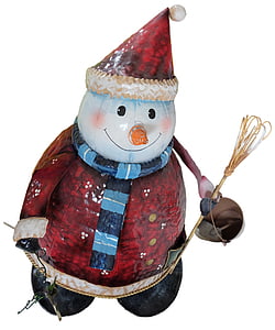 uomo di neve, metallo, inverno, Figura, Natale, decorazione