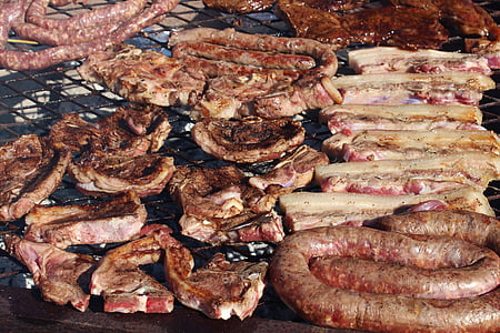 Produk daging, sosis, cutlets, Streaky bacon, Grill, barbekyu, Makan