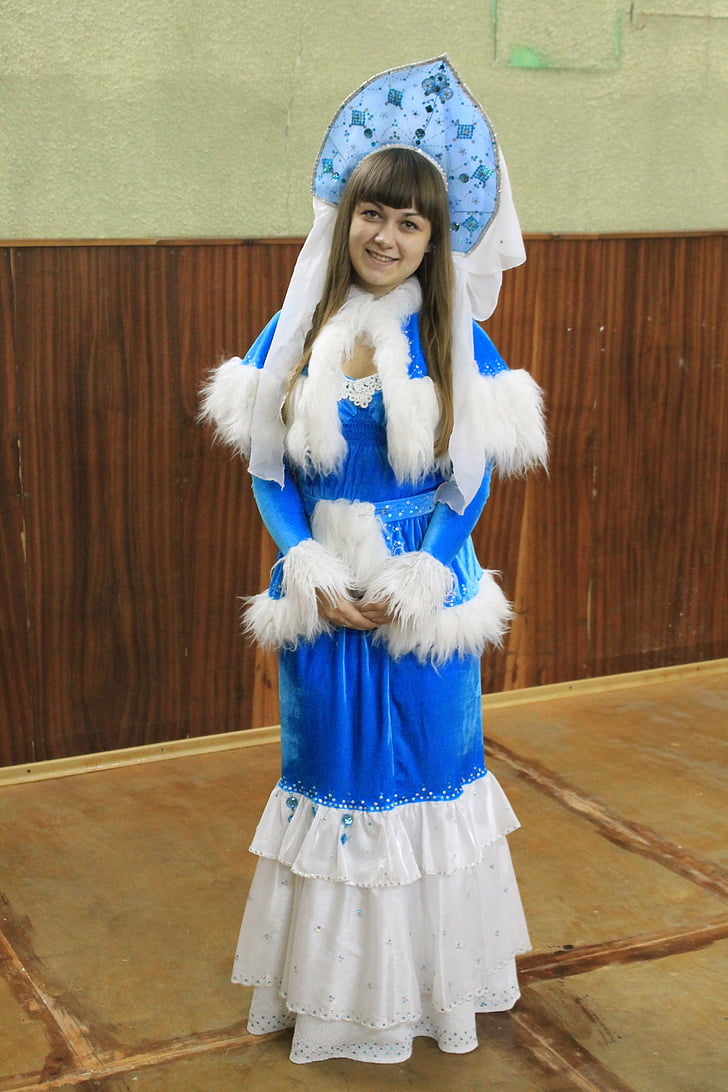 new year's eve, snow maiden, cute, girl