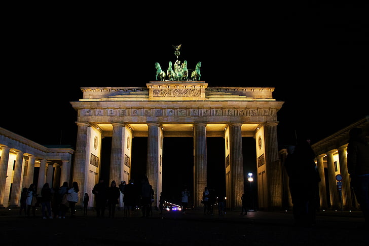 a Brandenburgi kapu, Berlin, Németország, Európa, építészet, tőke, épület