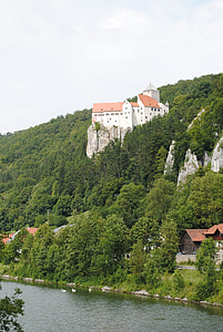 Altmühl Valea, Kelheim, Niederbayern, Parcul natural, Castelul, Castelul prünn, rock