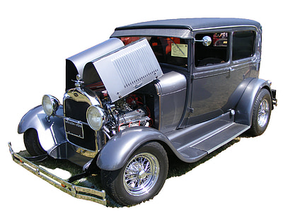 Oldtimer, auton, Ford, Coupe, malli, 1929, Vintage