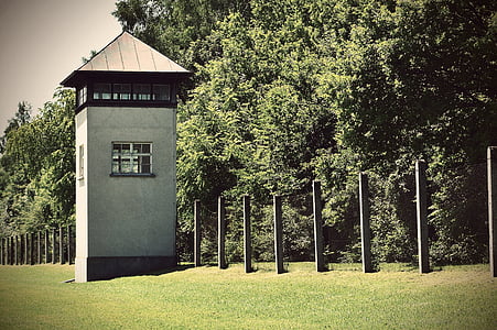 Konzentrationslager, Dachau, Vakttornet, historia, Memorial, KZ, grym