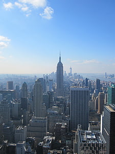New york city, gökdelen, Empire state Binası, New york, binalar, manzarası, NYC