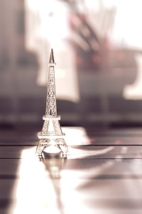 glas, Eiffel, Tower, Paris, Frankrig, fransk