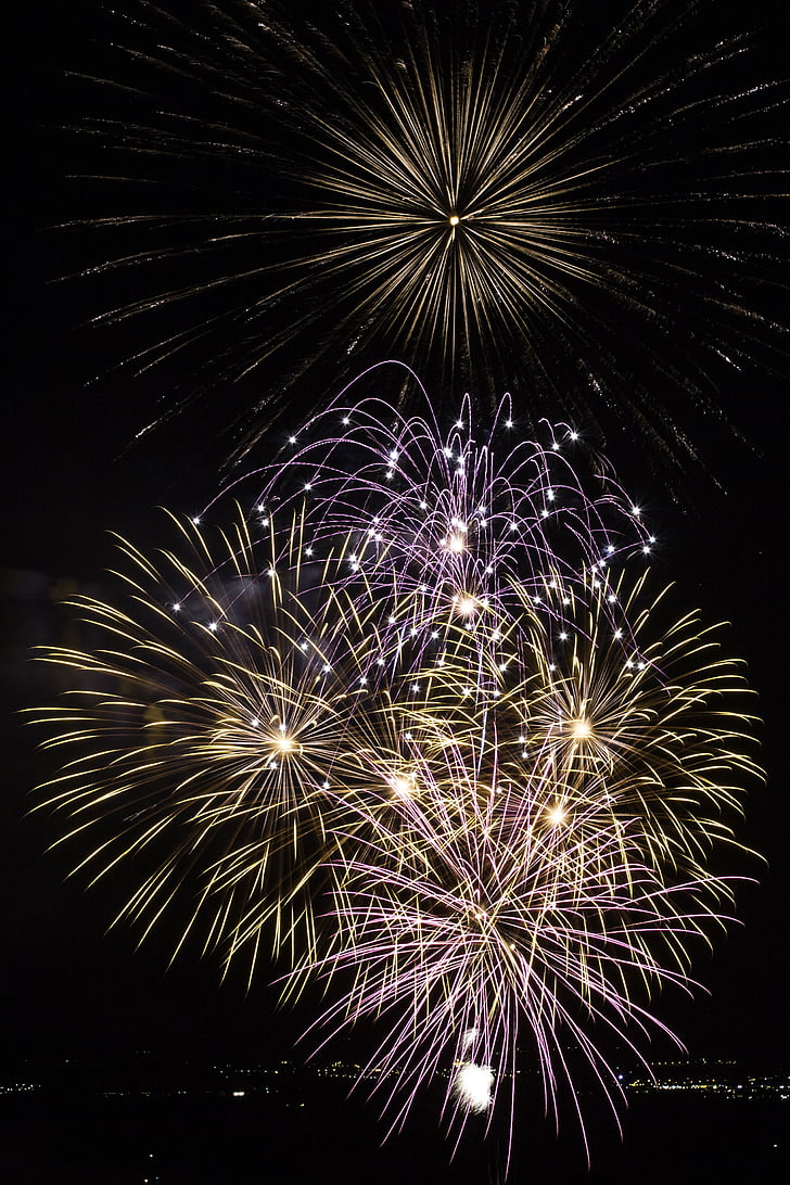 fireworks, nocturne, festival, celebration, night, exploding, firework Display