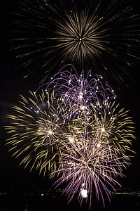 fireworks, nocturne, festival, celebration, night, exploding, firework Display
