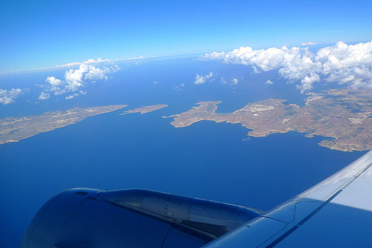 vue aérienne, Malte, Gozo, méditerranéenne, d’en haut, elle a de la terre, Outlook