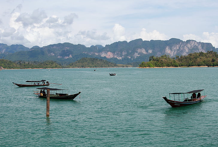 Thailand, djungel, Thai, Backpacker, Hitta underwaygs, sjön