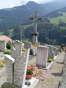 cemitério, morte, tumba