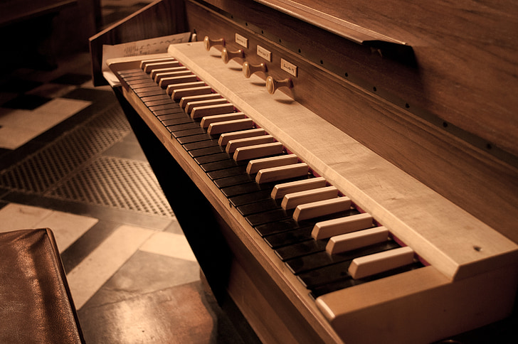 orgue, musique, musical, instrument, Église, clavier, classique