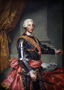 Karl iii, Král, Španělsko, 1761, portrét, muž, malba