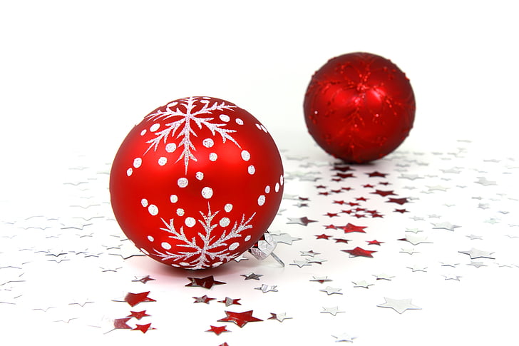 baller, baubles, feiring, Christmas, dekorasjon, ornament, desember