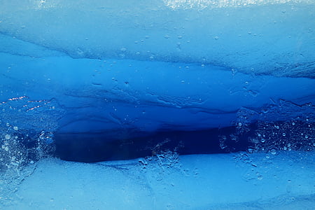 anrtic, oceano, debaixo de água, geleira, congelado, água, azul