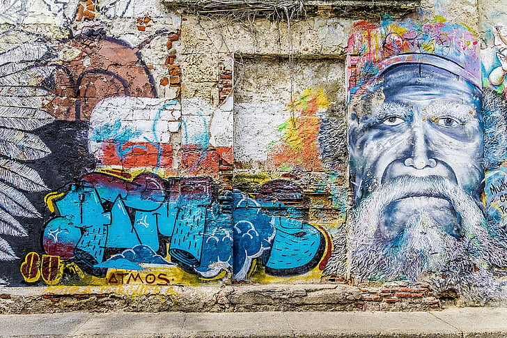 Fondo, Graffiti, Grunge, arte de la calle, pared de graffiti, arte de la pintada, artística