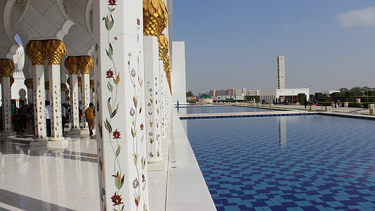 Abu dhabi, Verenigde Arabische Emiraten, moskee